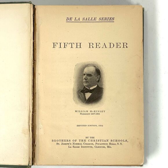 Vintage Antique 1915 De‎ La Salle FIFTH READER Brothers of the Christian Schools - Picture 5 of 9